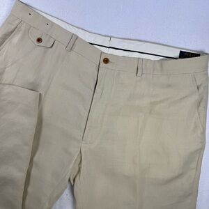 Polo Ralph Lauren Men’s 42x30 Linen Silk Cotton Chino Pants Tan